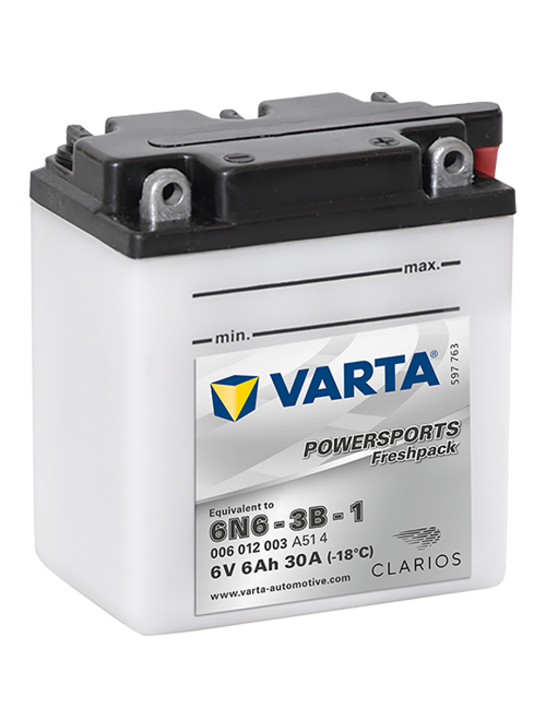 6Ah Varta 6V 006 012 003 A514 FP