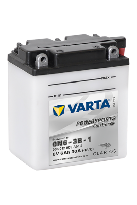 6Ah Varta 6V 006 012 003 A514 FP