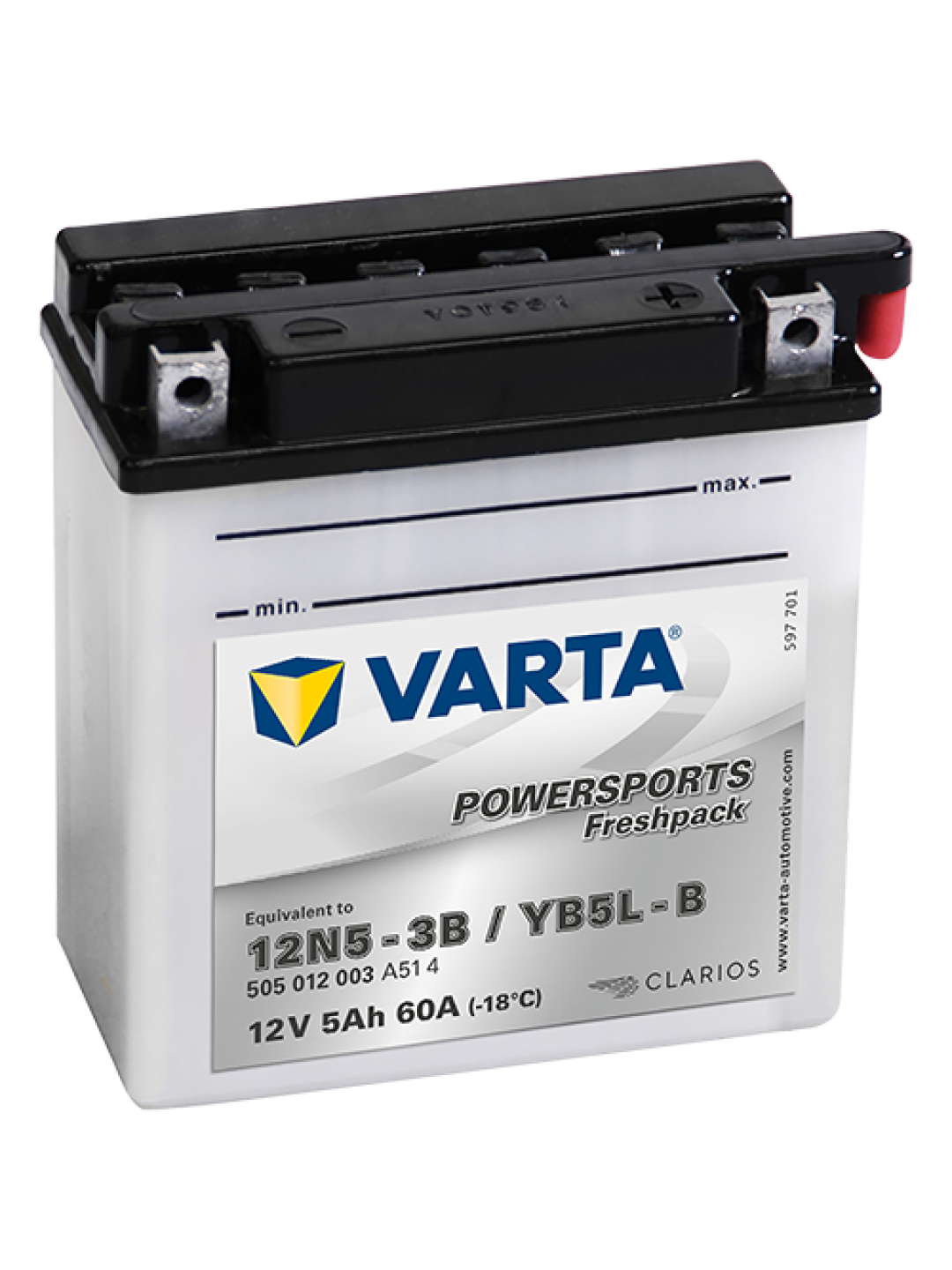 5Ah Varta 12V 505 012 003 A514 FP