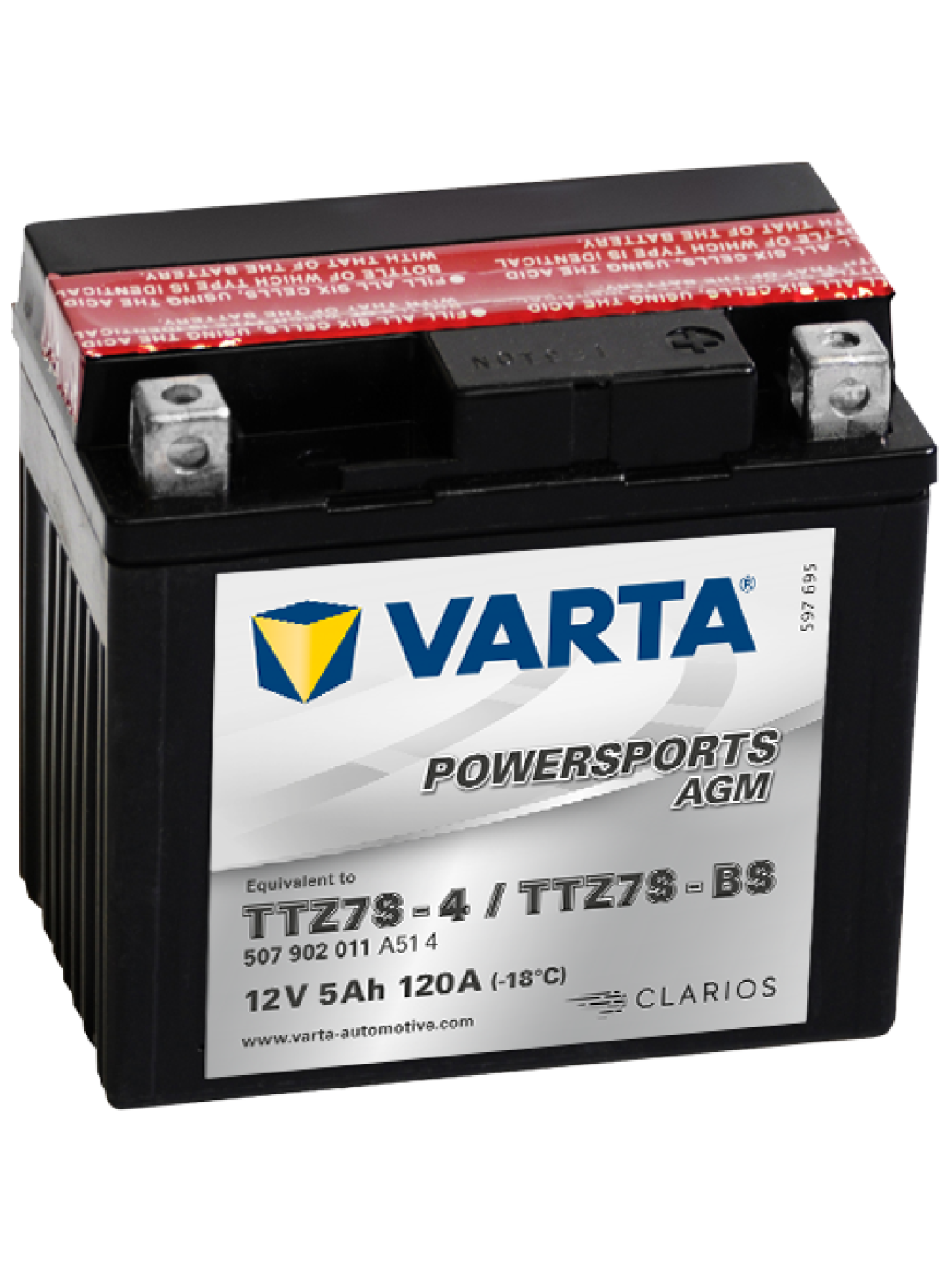 5Ah Varta 12V 507 902 011 A514 AGM