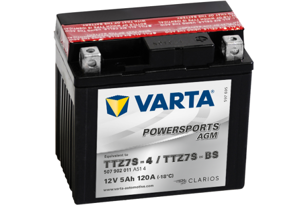 Аккумулятор 5Ah Varta 12V 507 902 011 A514 AGM