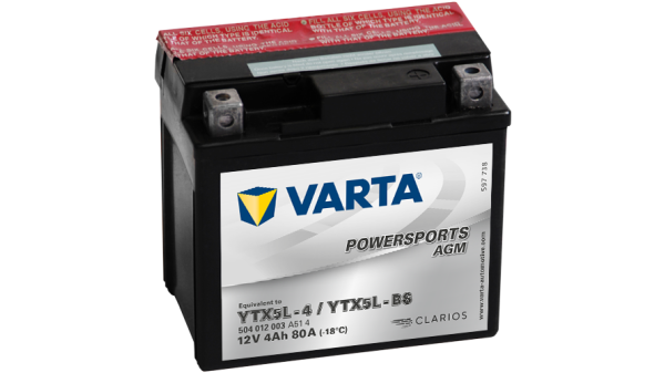 Аккумулятор 4Ah Varta 12V 504 012 003 A514 AGM