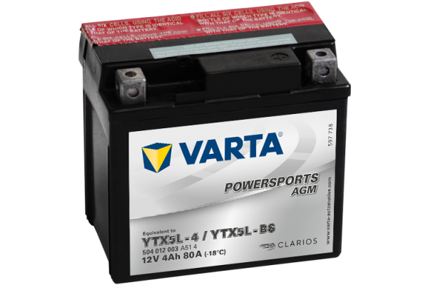 Аккумулятор 4Ah Varta 12V 504 012 003 A514 AGM