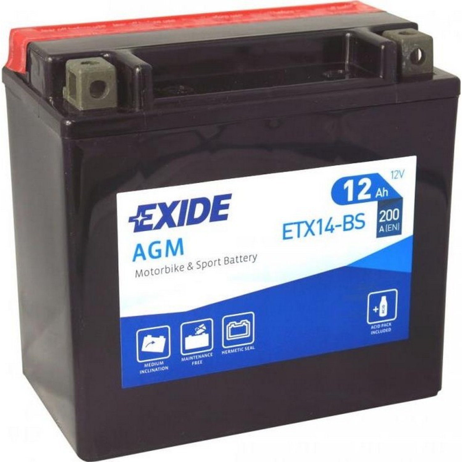 Аккумулятор Exide ETX14-BS — купить в Санкт-Петербурге