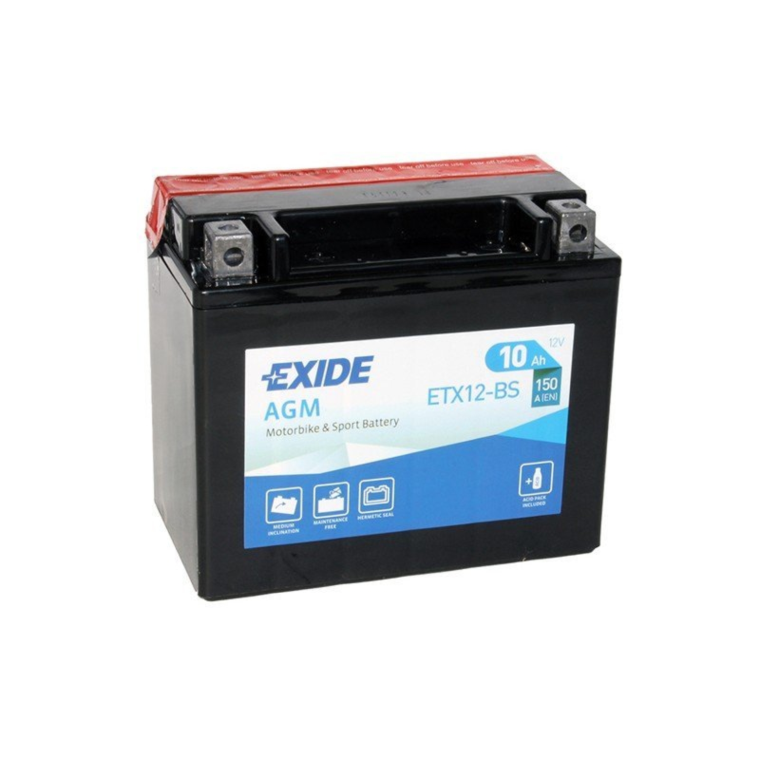 Аккумулятор Exide ETX12-BS — купить в Санкт-Петербурге