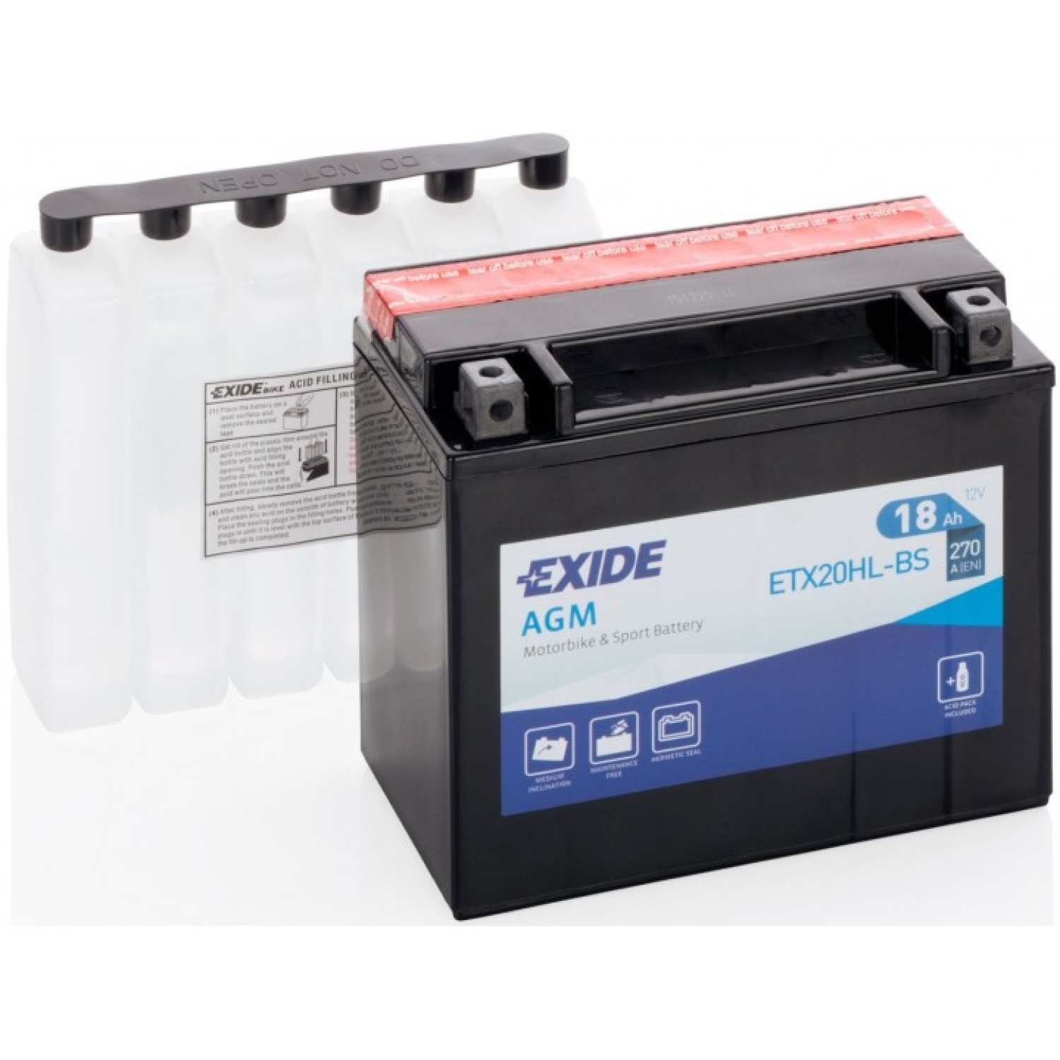 Аккумулятор Exide ETX20HL-BS — купить в Санкт-Петербурге