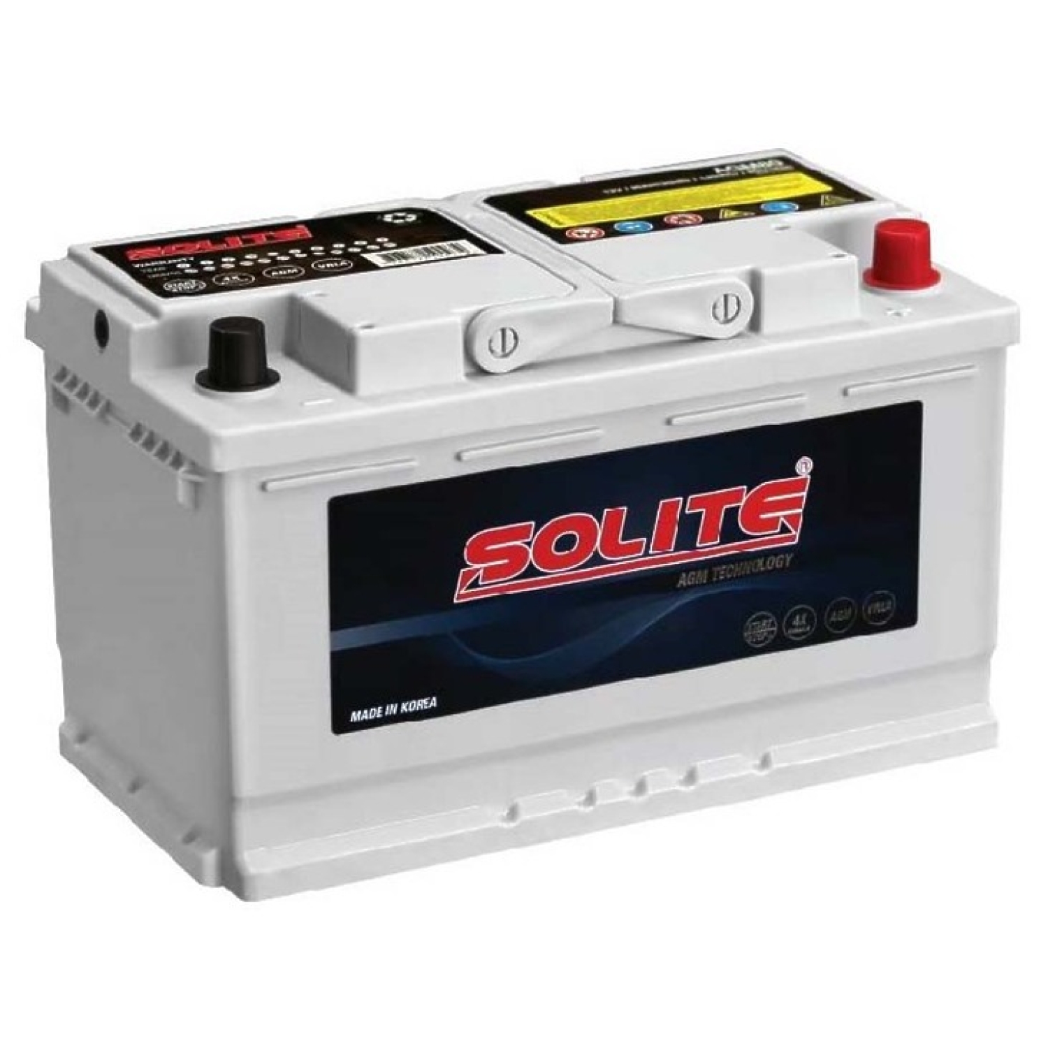 Solite AGM 80, 80 Ач, обратная полярность, 314x175x190 мм, 800 Ампер — купить в Санкт-Петербурге