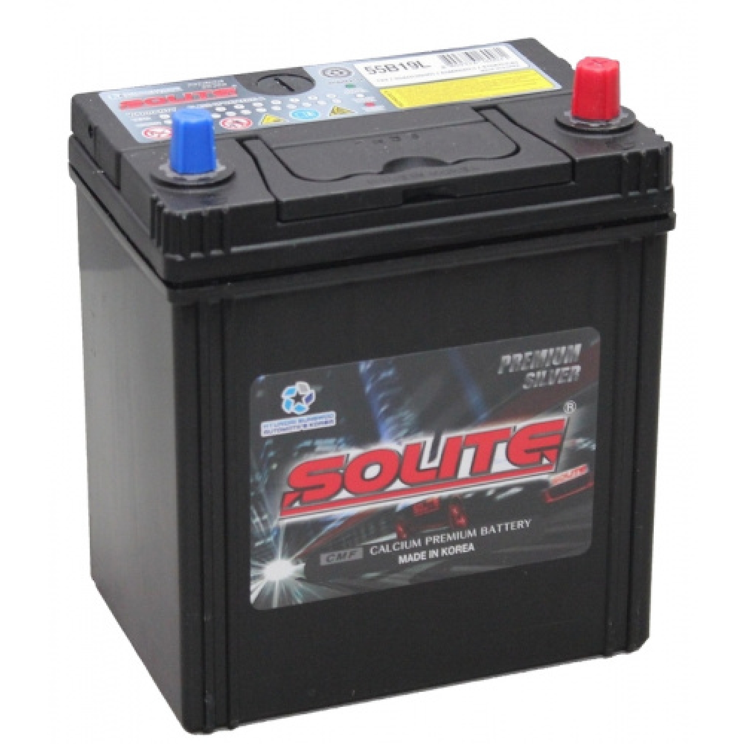 Solite 55B19L, 50 Ач, обратная полярность, 187x130x219 мм, 410 Ампер — купить в Санкт-Петербурге