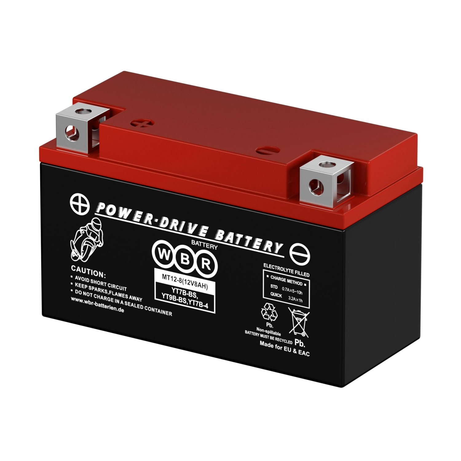 Аккумулятор WBR MT 12-8 YT7B-BS