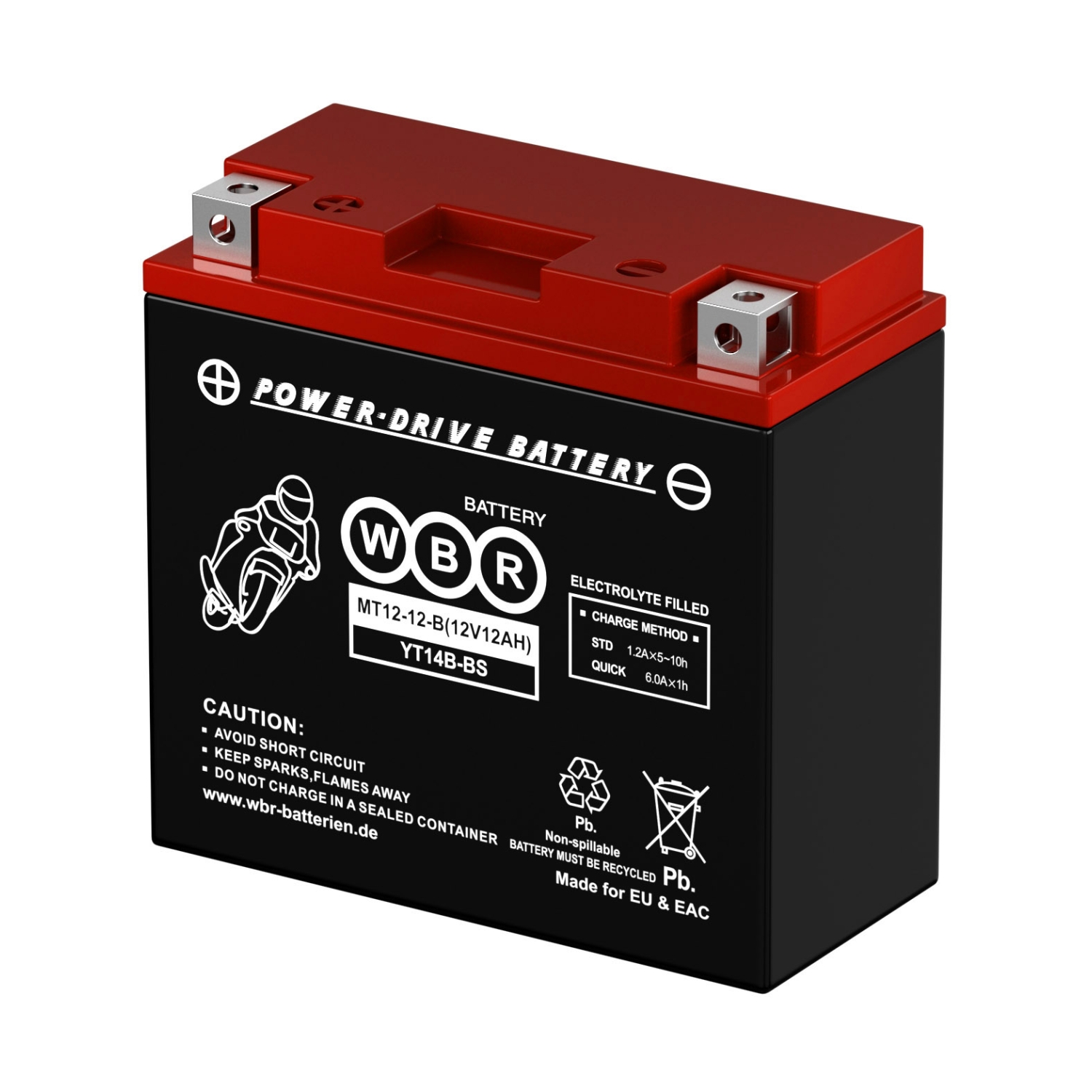 Аккумулятор WBR MT 12-12-B YT14B-BS