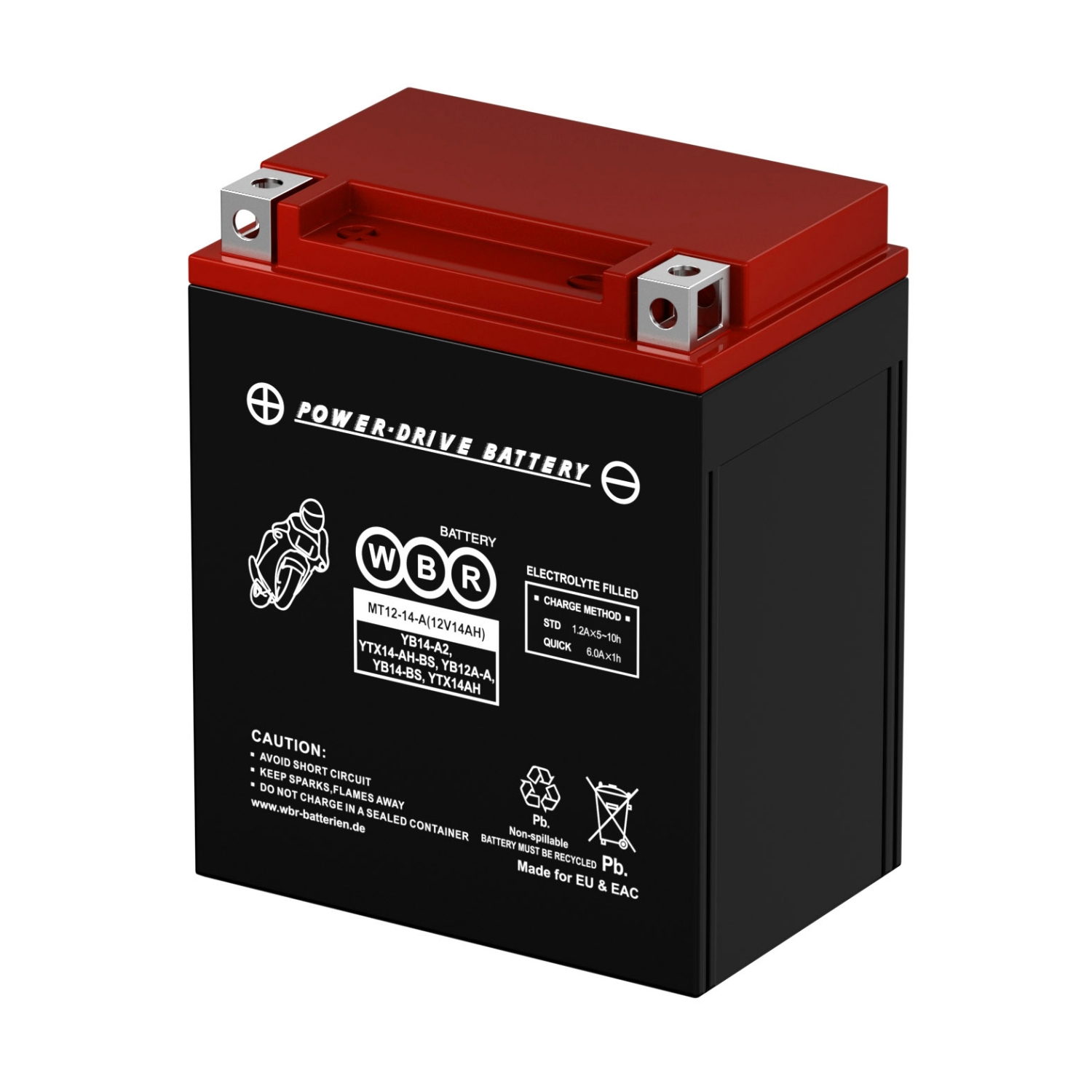 Аккумулятор WBR MT 12-14-A YTX14AH-BS