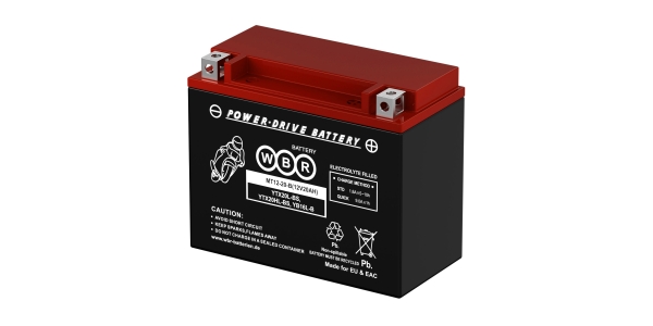Аккумулятор WBR MT 12-20-B YTX20HL-BS