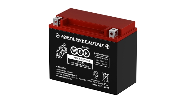 Аккумулятор WBR MT 12-20-B YTX20HL-BS