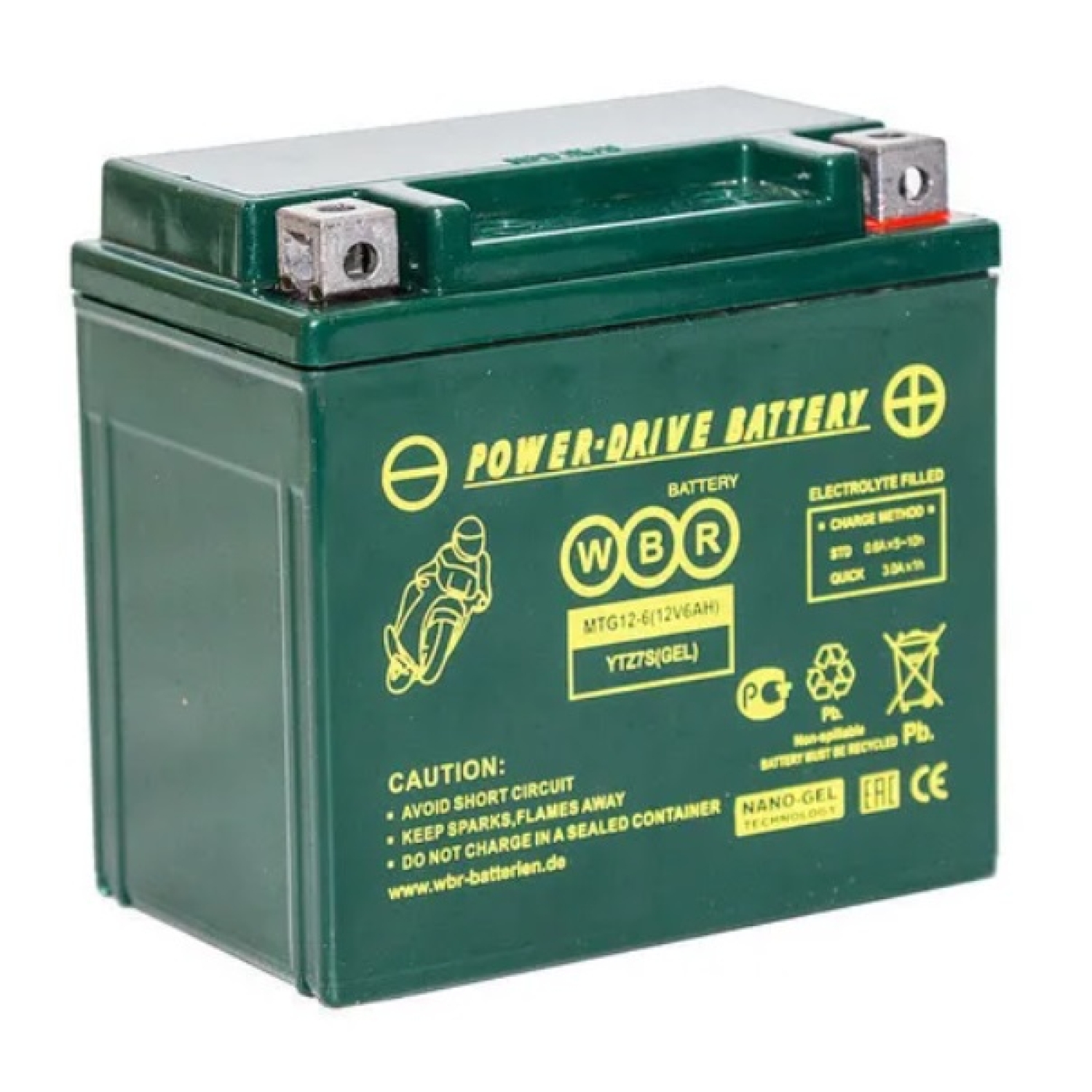 Аккумулятор WBR MTG 12-6 YTX5L-BS