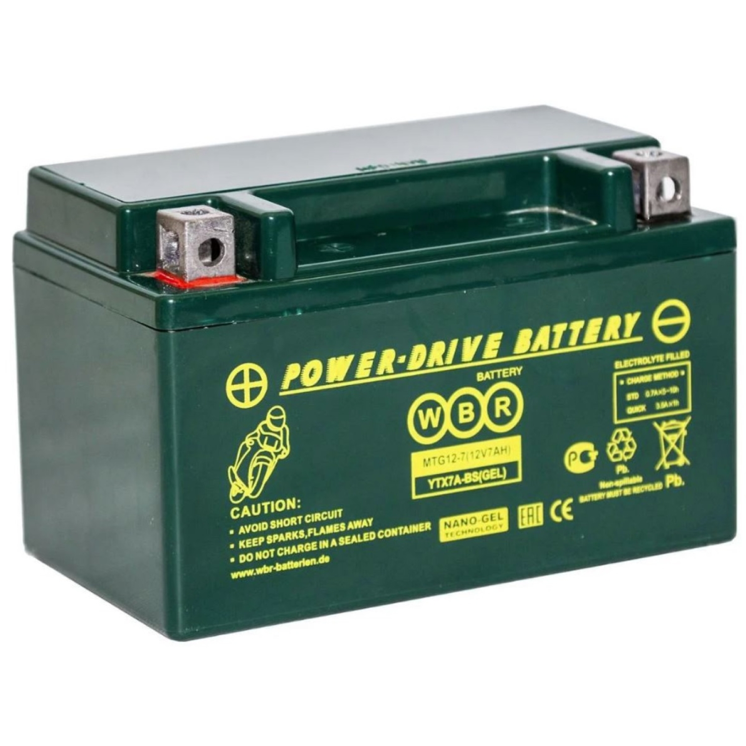 Аккумулятор WBR MTG 12-7 YTX7A-BS