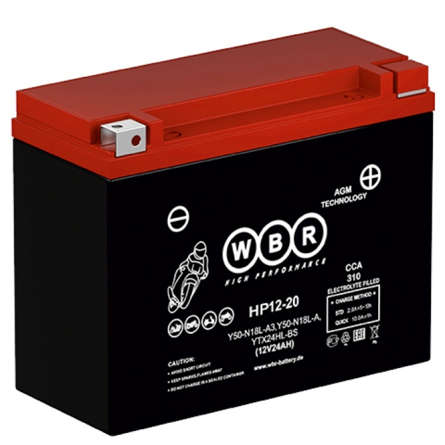 Аккумулятор WBR HP 12-20 YTX20L-BS