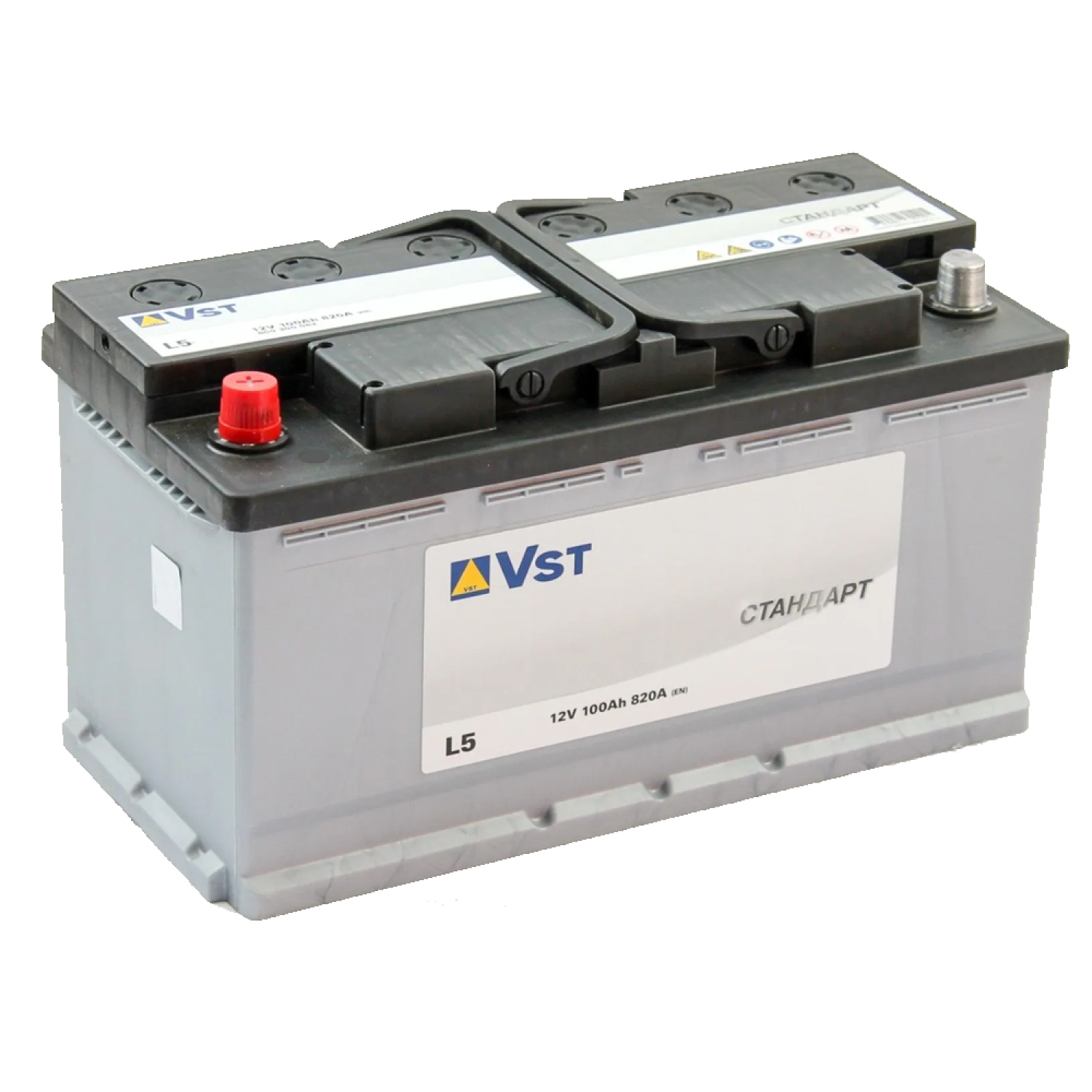 Vst Стандарт 100.1 (600 310 082), 100 Ач, прямая полярность, 353x175x190 мм, 820 Ампер — купить в Санкт-Петербурге