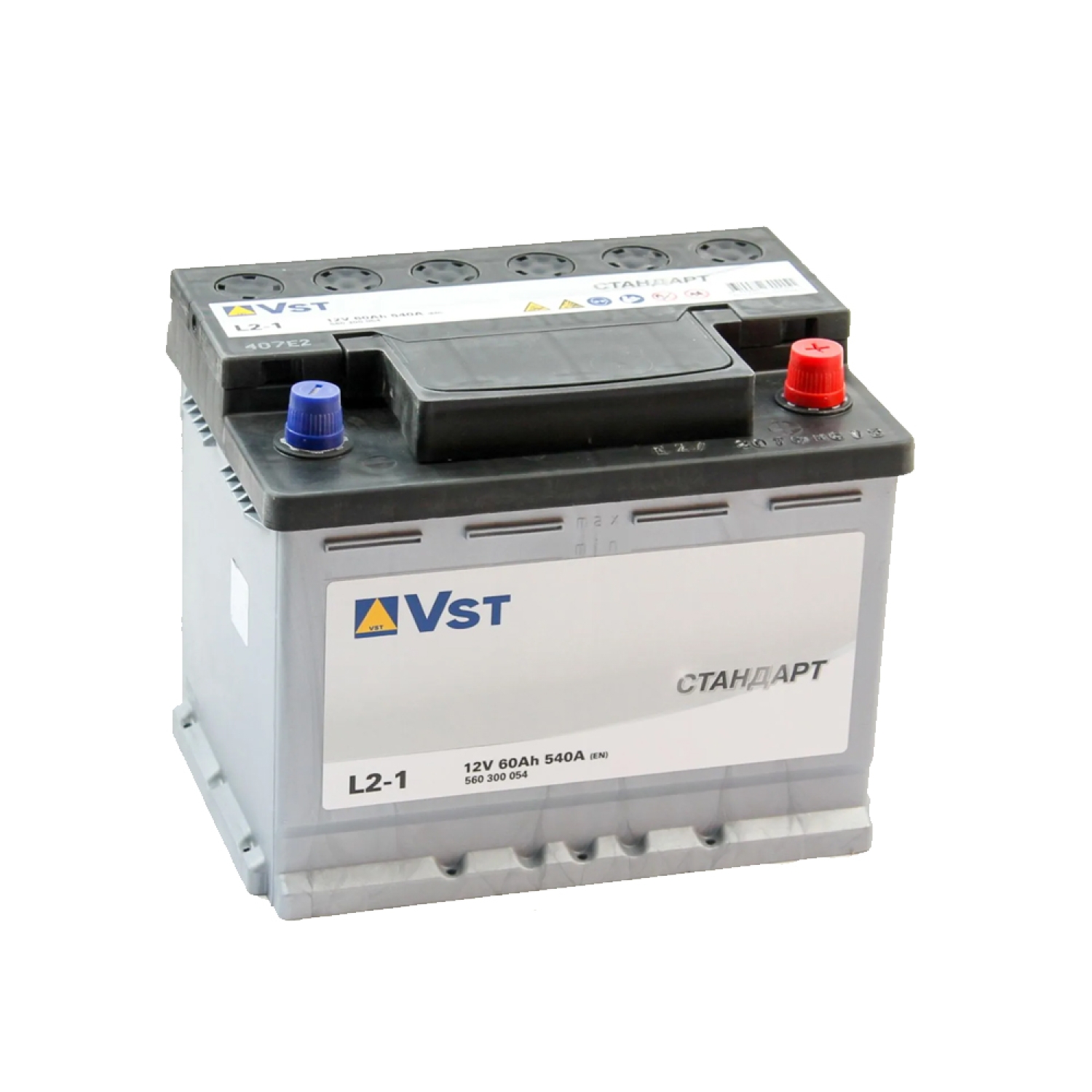 Vst Стандарт 60.0 (560 300 054), 60 Ач, обратная полярность, 242x175x190 мм, 540 Ампер — купить в Санкт-Петербурге