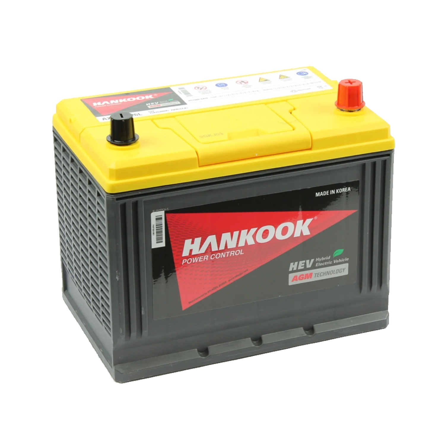 HANKOOK Start-Stop Plus 75.0 (65D26L) AGM, 75 Ач, обратная полярность, 260x173x220 мм, 750 Ампер — купить в Санкт-Петербурге