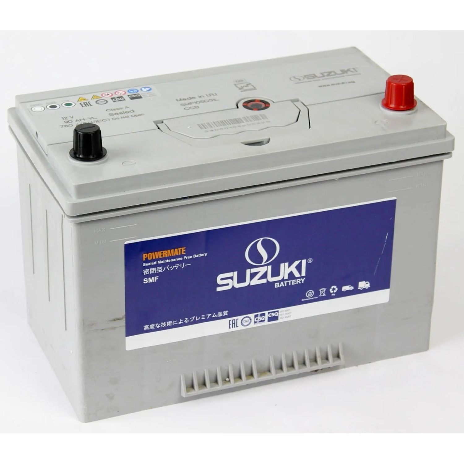 SUZUKI 90.0 (105D31L) бортик, 90 Ач, обратная полярность, 306x175x225 мм, 760 Ампер — купить в Санкт-Петербурге