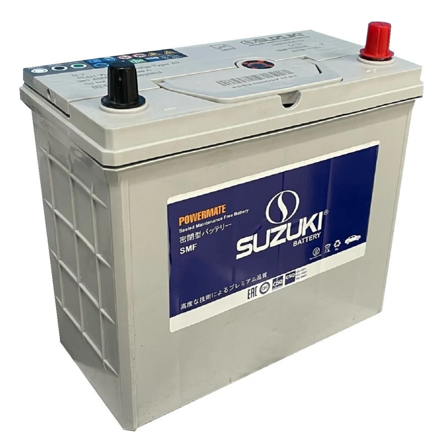 SUZUKI 45.0 (50B24L) тонк.кл., 45 Ач, обратная полярность, 238x129x227 мм, 380 Ампер — купить в Санкт-Петербурге