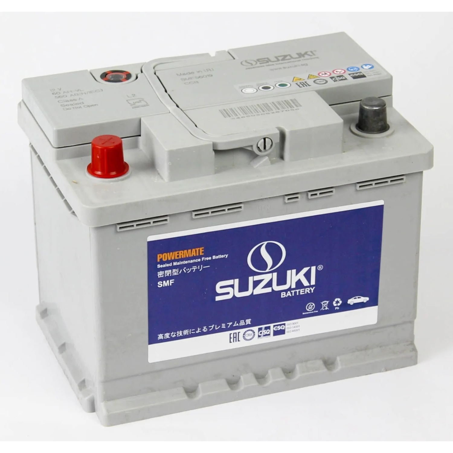 SUZUKI 60.1 (56019 1), 60 Ач, прямая полярность, 242x175x190 мм, 560 Ампер — купить в Санкт-Петербурге