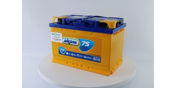 Аккумулятор Аком 75 прям. пол.