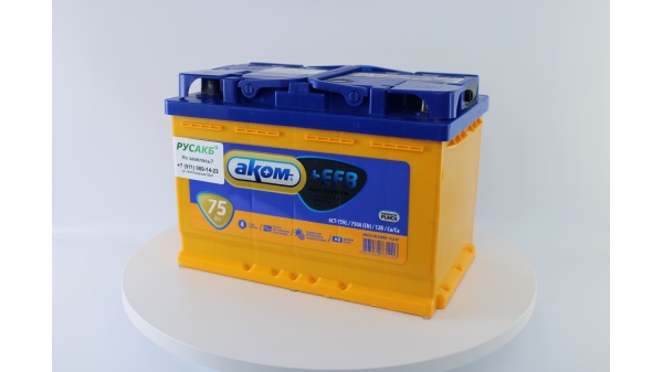 Аккумулятор Аком EFB 75 обр. пол.