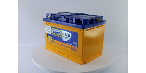 Аккумулятор Аком EFB 75 обр. пол.