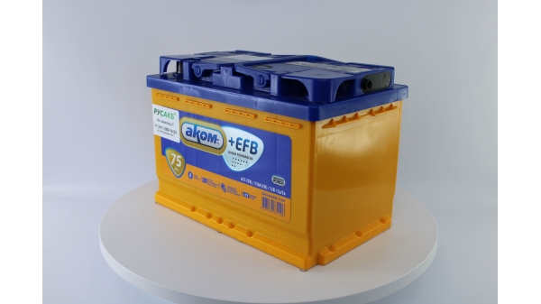 Аккумулятор Аком EFB 75 обр. пол.