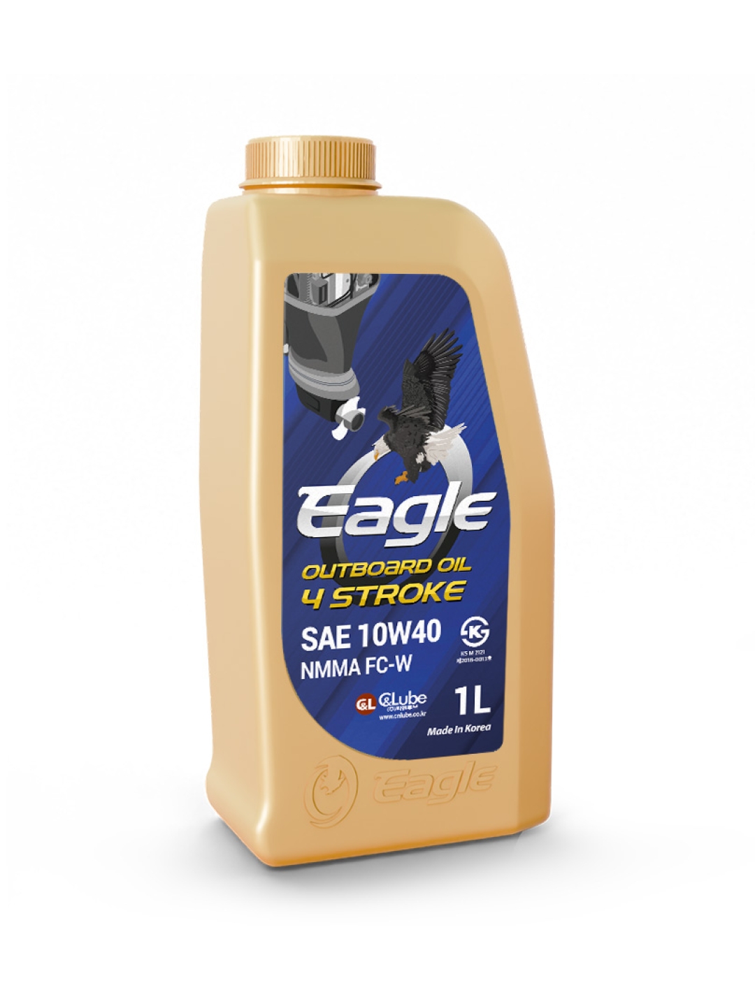 Масло EAGLE OUTBOARD Oil 4 STROKE FC-W 10W40 1L