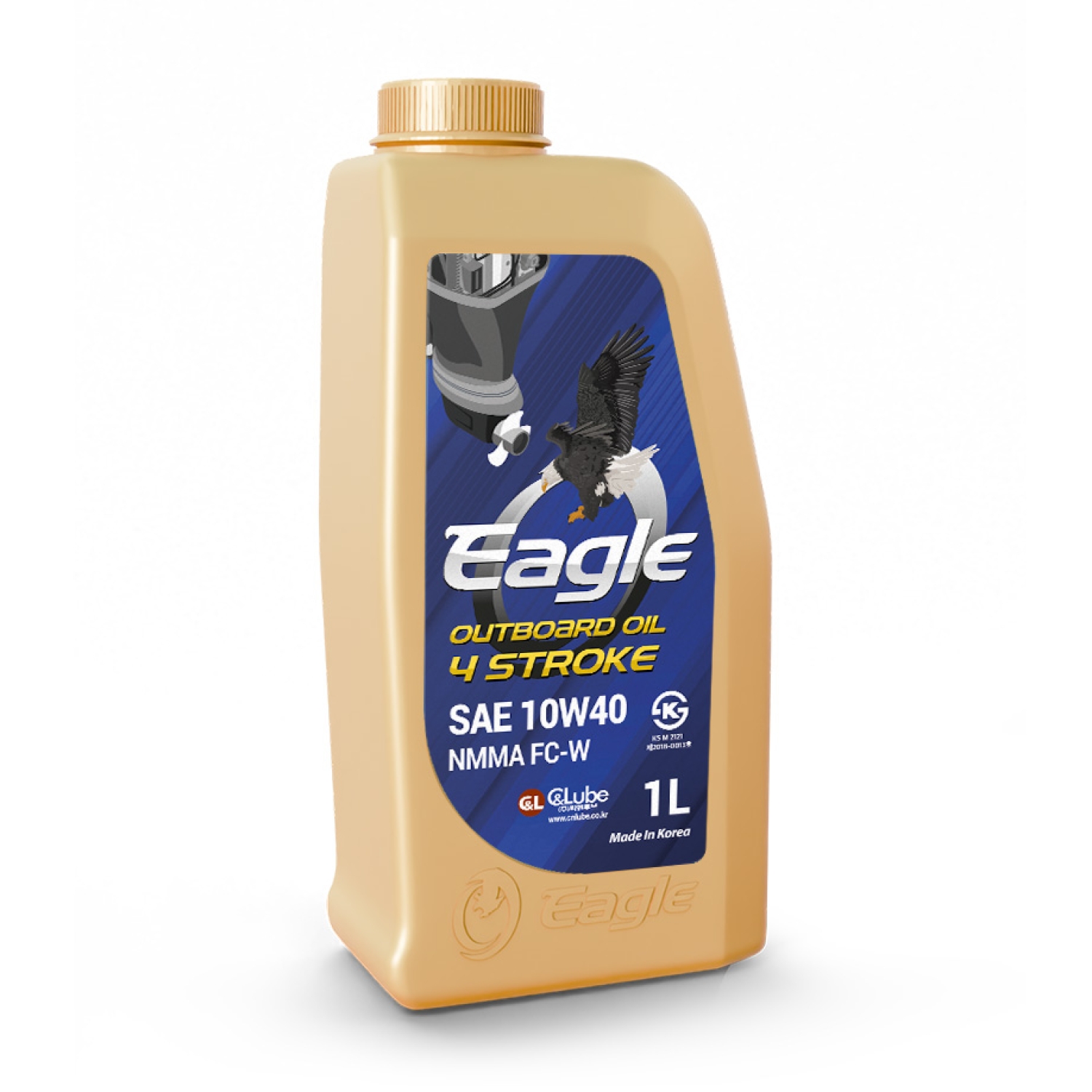 Масло EAGLE OUTBOARD Oil 4 STROKE FC-W 10W40 1L