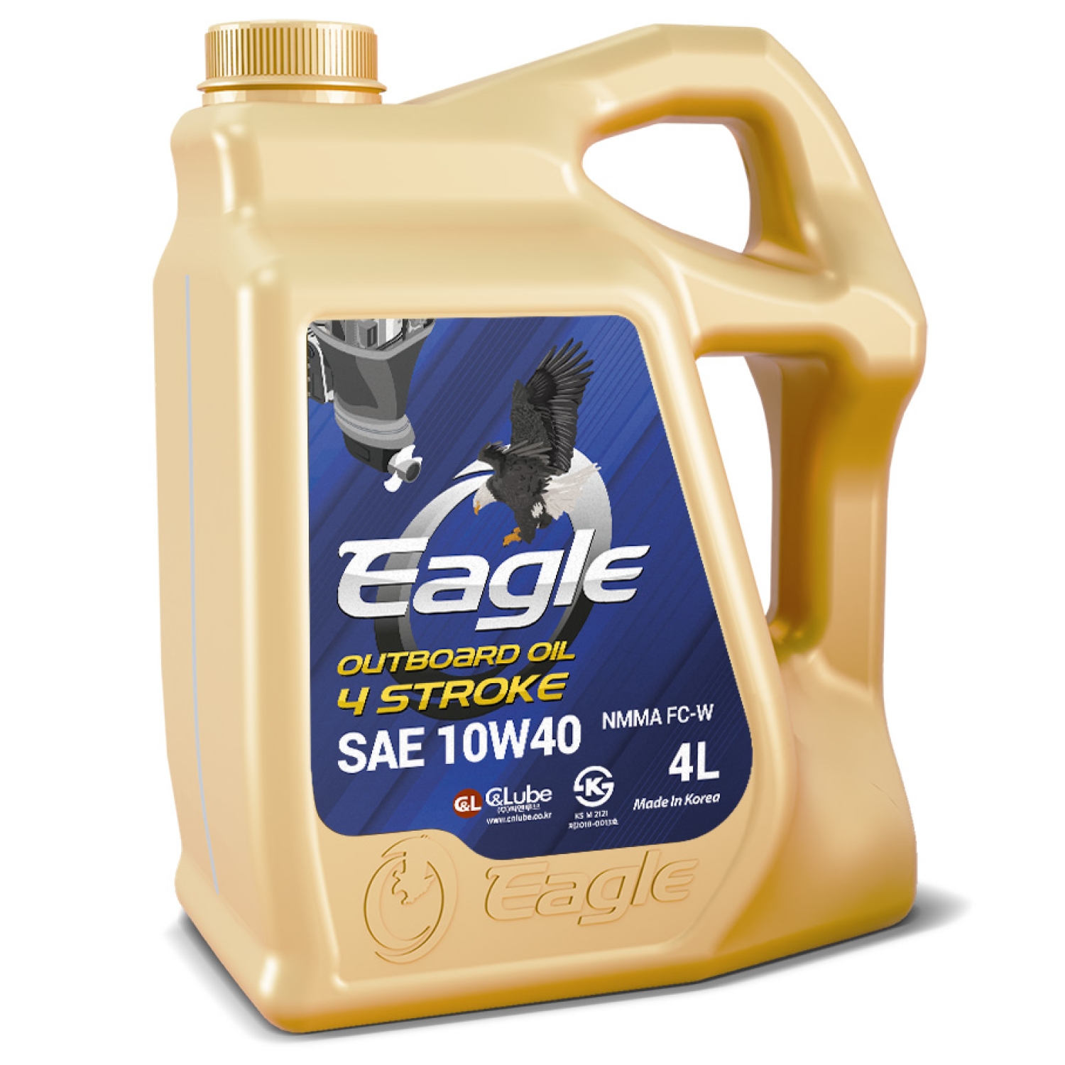 Масло EAGLE OUTBOARD Oil 4 STROKE FC-W 10W40 4L