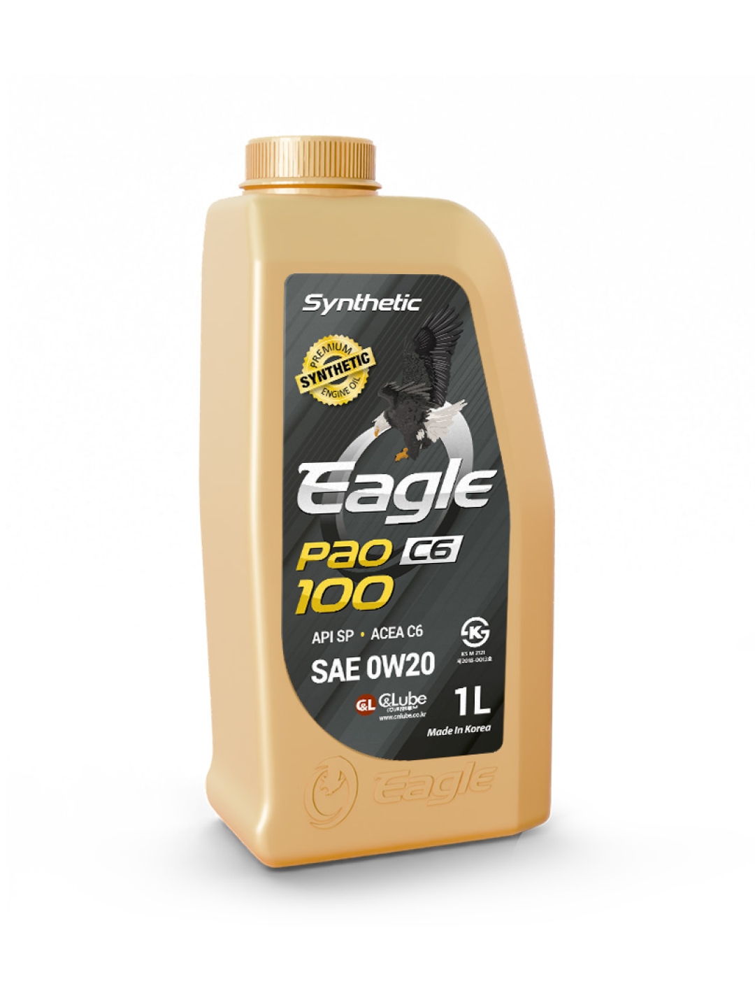 Масло EAGLE PAO-100 SYNTHETIC 0W20 API SP 1L