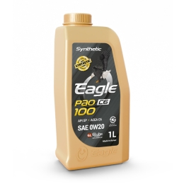 Масло EAGLE PAO-100 SYNTHETIC 0W20 API SP 1L