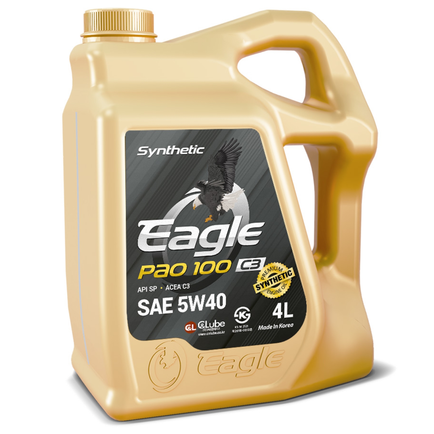 Масло EAGLE PAO-100 SYNTHETIC 5W40 API SP 4L