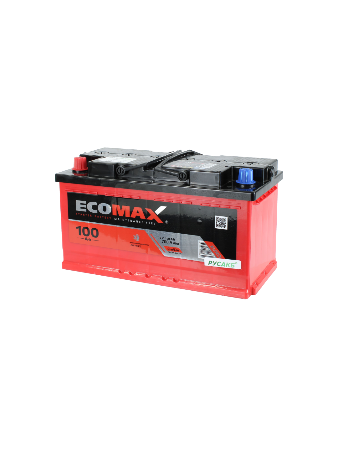 Аккумулятор EcoMax 100 Ач прям пол
