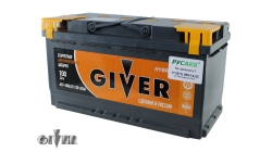 GIVER HYBRID 6CT -100.0, 100 Ач, обратная полярность, 353x175x190 мм, 820 Ампер — купить в Санкт-Петербурге