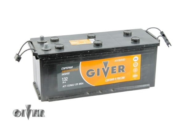 Аккумулятор GIVER HYBRID 132 евро.конус