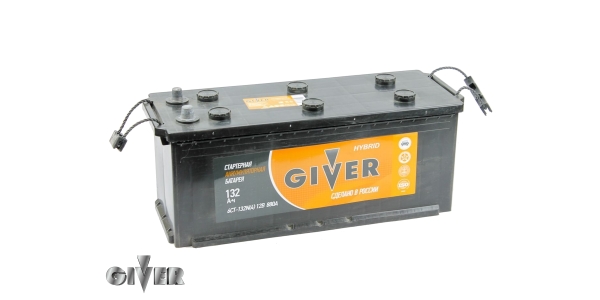 Аккумулятор GIVER HYBRID 132 росс.конус
