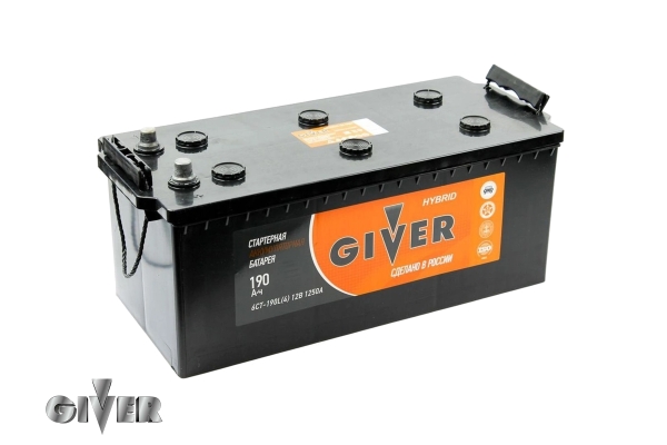 Аккумулятор GIVER HYBRID 6СТ - 190.евро конус