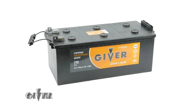 Аккумулятор GIVER HYBRID 6СТ - 190 рос.болт