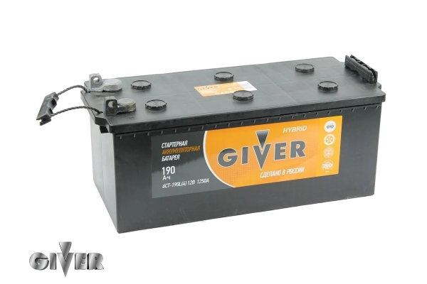 Аккумулятор GIVER HYBRID 6СТ - 190 рос.болт