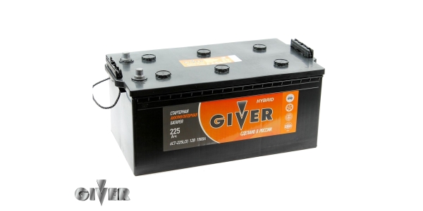 Аккумулятор GIVER HYBRID 6СТ - 225 евро.конус