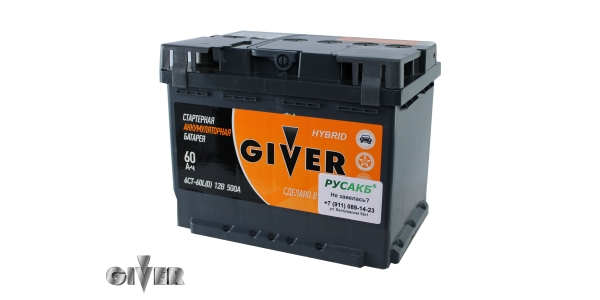 Аккумулятор GIVER HYBRID 60.0