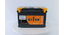 GIVER HYBRID 77.0, 77 Ач, обратная полярность, 276x175x190 мм, 640 Ампер — купить в Санкт-Петербурге