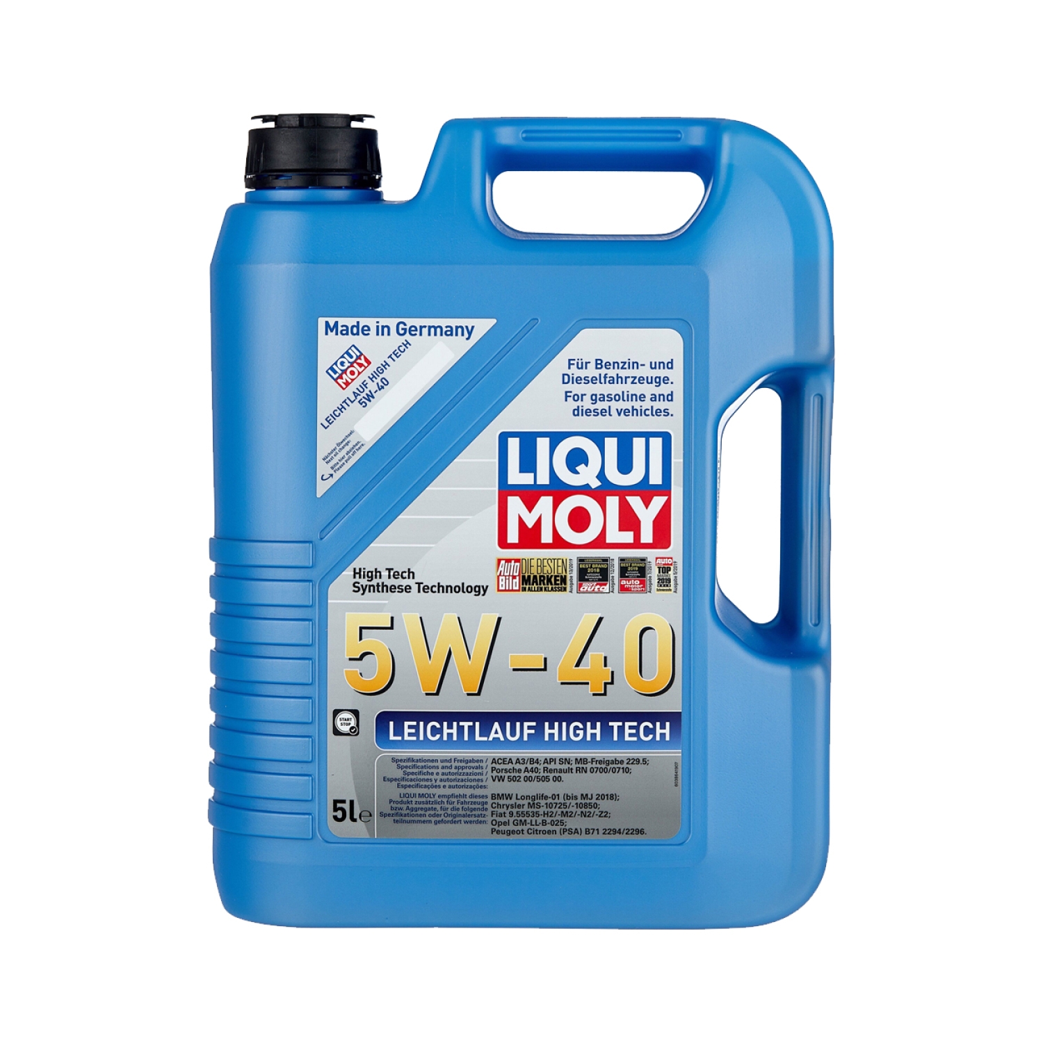 Масло LIQUI MOLY Leicht-lauf High Tech 5W40 SN/CF A3/B4 5л