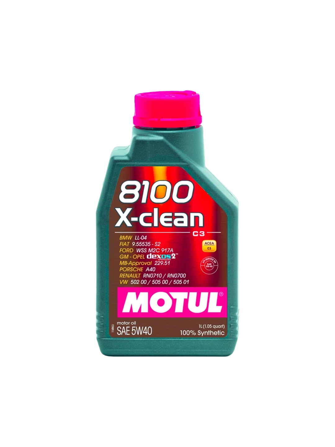 Масло MOTUL 8100 X-Clean 5W40 C3 1L