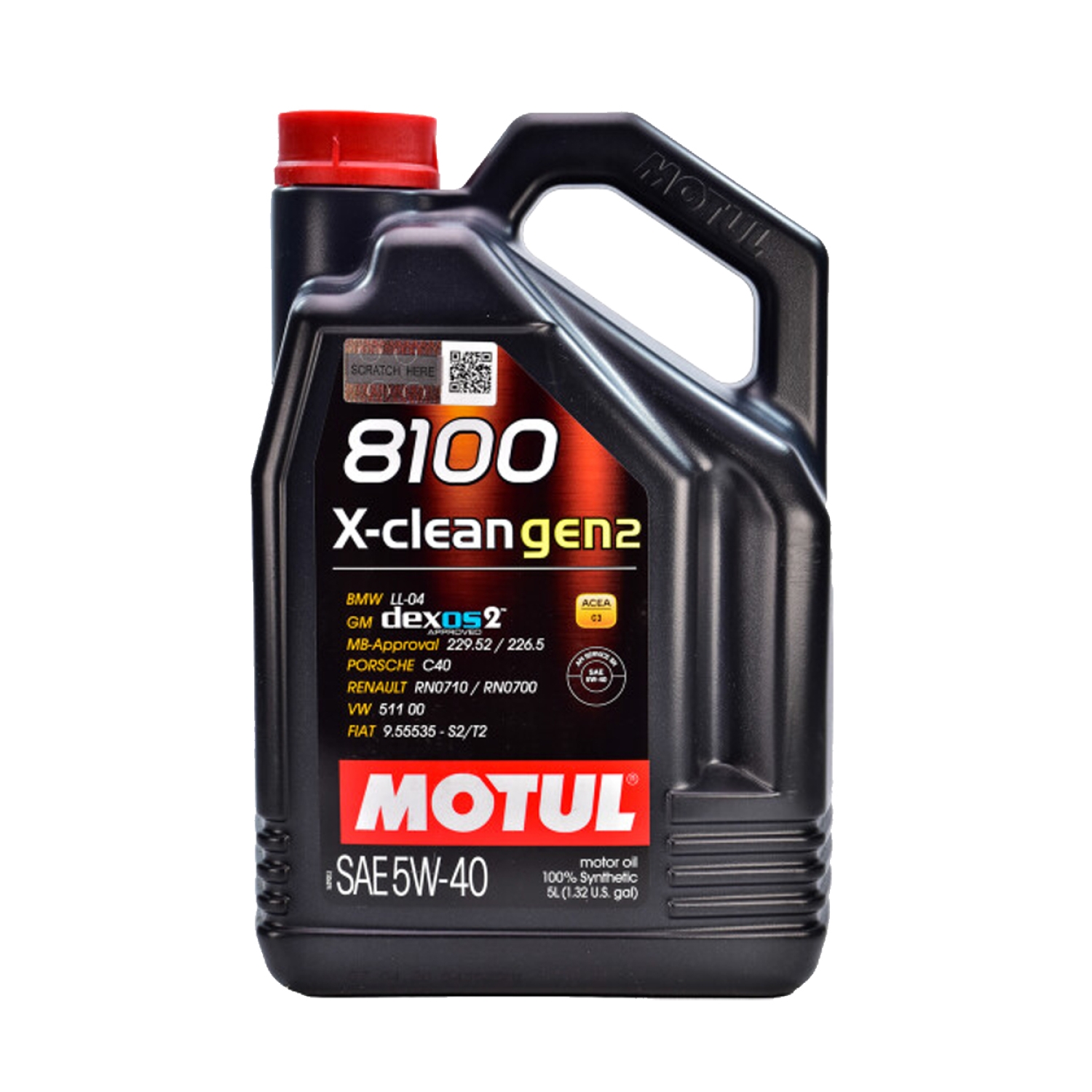 Масло MOTUL 8100 X-Clean Gen2 5W40 5л