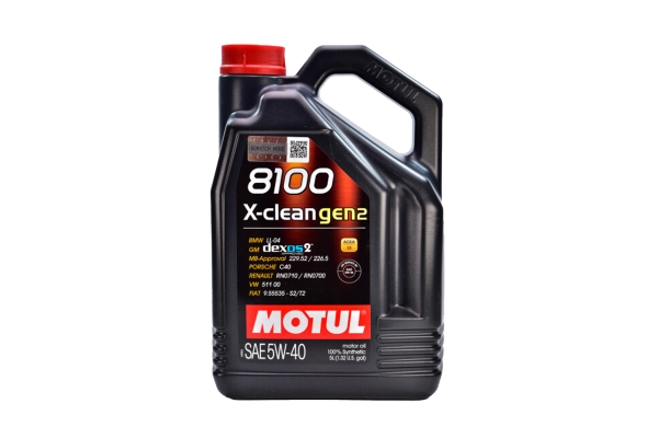 Масло MOTUL 8100 X-Clean Gen2 5W40 5л